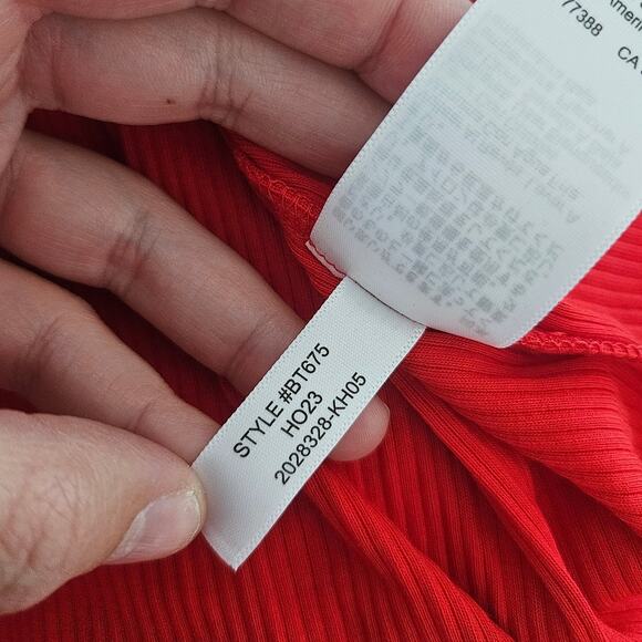 J. Crew Vintage Red Rib Turtleneck With Buttons Long Sleeve sz Small $69.50 - Picture 7 of 7